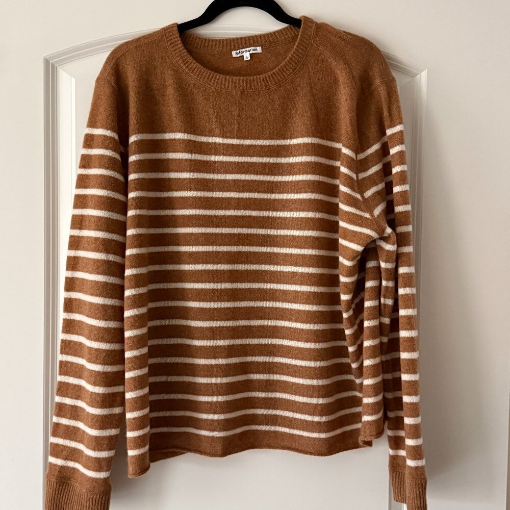 Reformation Cashmere Boyfriend Sweater Size L